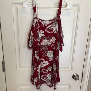 Floral Cold Shoulder Shirt